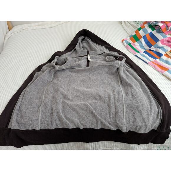 Lululemon Karmacollected Hooded Wrap Jacket Heathered Rich Earth - Picture 11 of 16